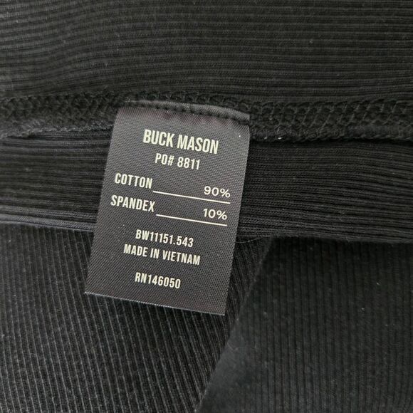 Buck Mason Ribbed Dress Women's Size Small Black Tank Maxi Sleeveless - Picture 8 of 9